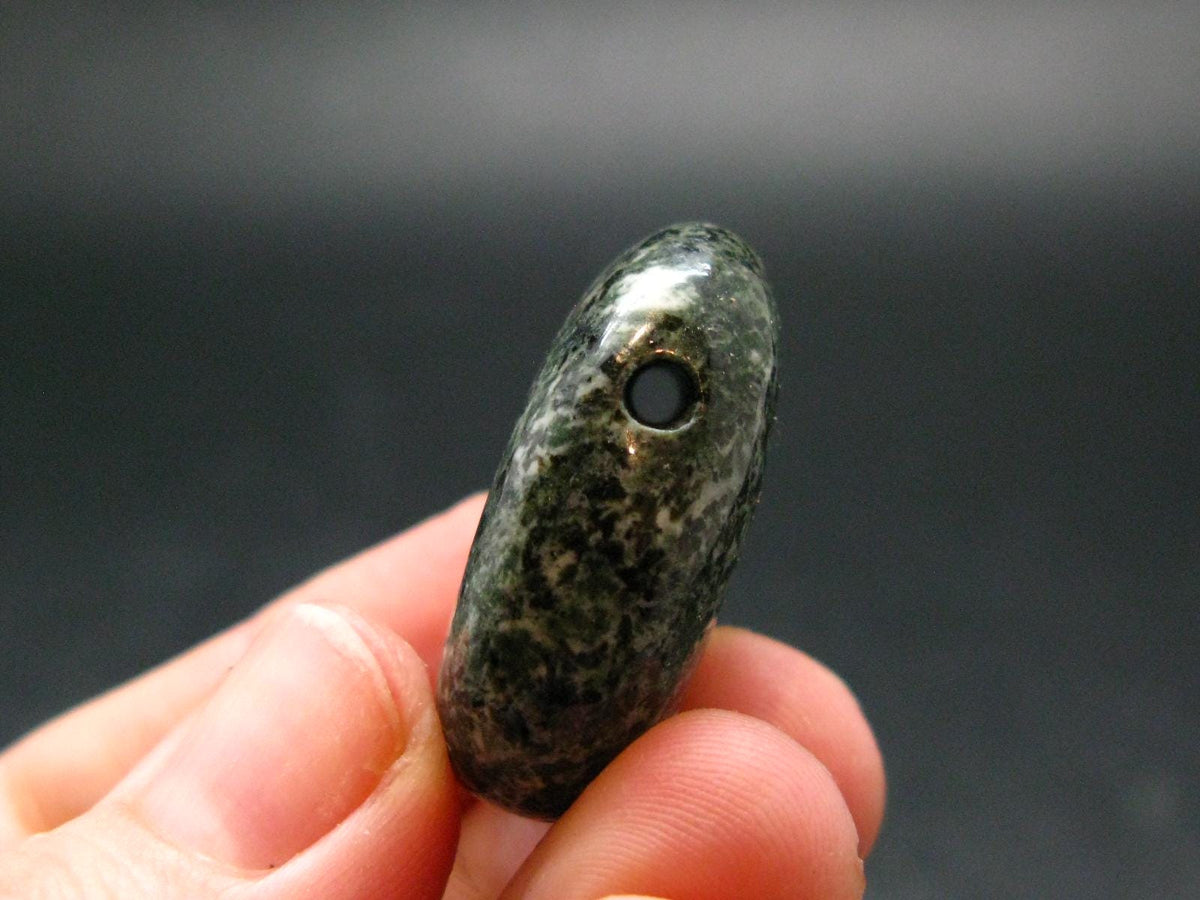 Rare Stonehenge Preseli Bluestone Metal Free Pendant From Wales UK - 1.1" - 13.65 Grams