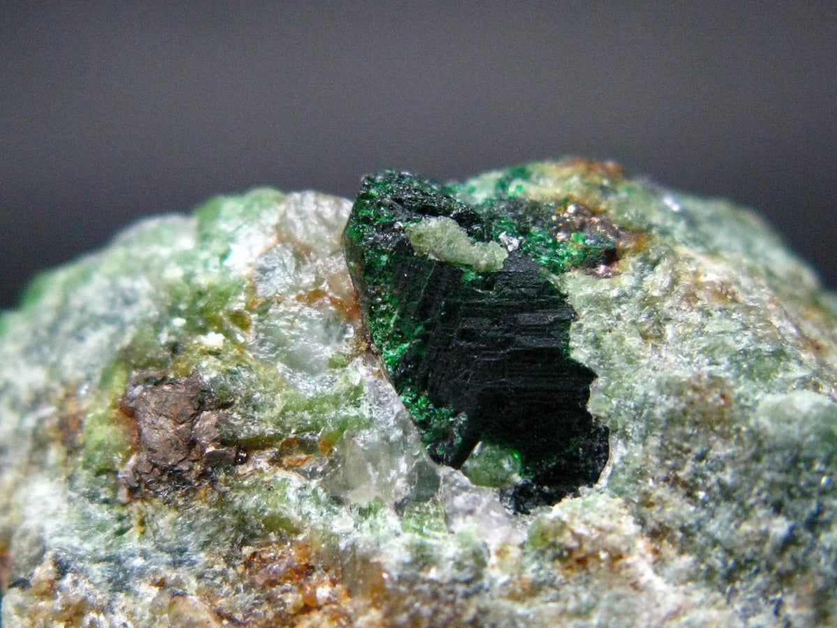 Rare Uvarovite Garnet Cluster from Finland - 33.59 Grams