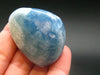 Aquatine Blue Calcite Tumbled Stone from Argentina - 1.7"- 29.06 Grams