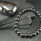 Hematite Genuine Bracelet ~ 7 Inches ~ 8mm Round Beads