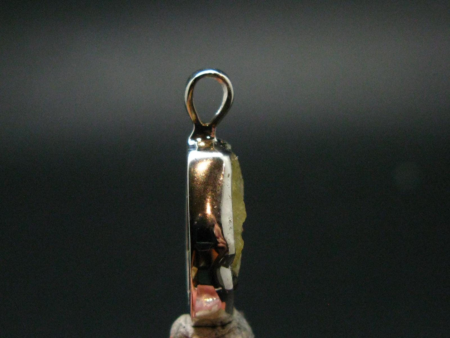 Rhodizite Rhodozite Crystal Silver Pendant from Madagascar - 0.8" - 1.58 Grams