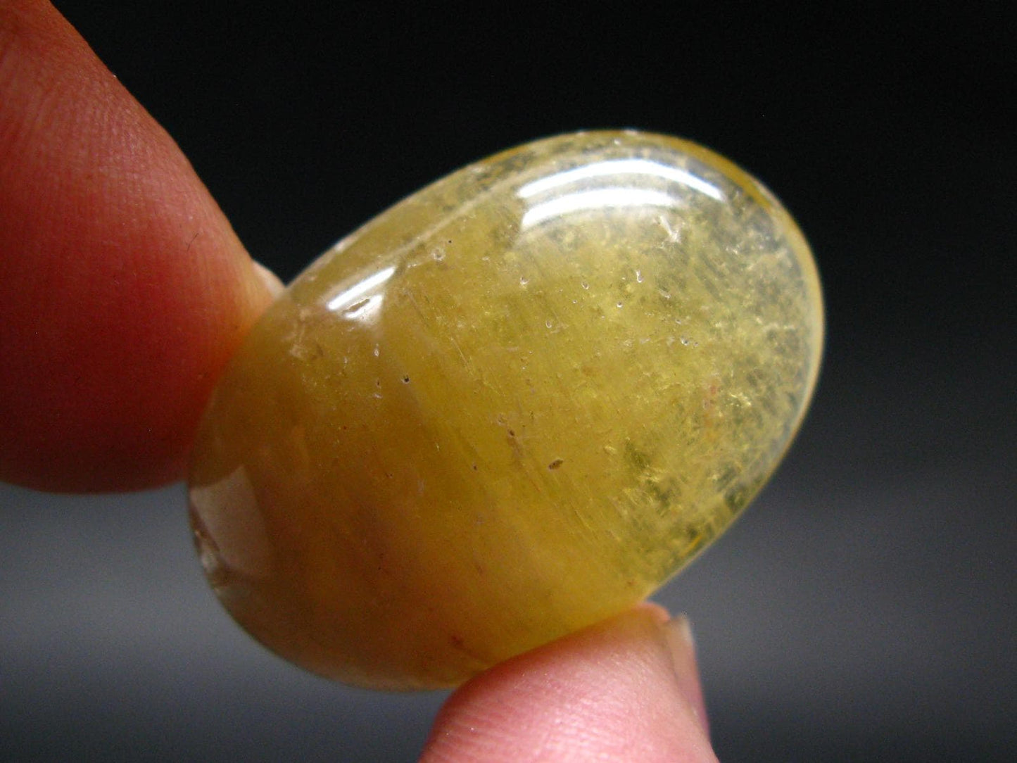 Rare Agni Gold Danburite Cabochon From Tanzania - 49.75 Carats - 1.3"