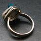 Emerald Green Dioptase Crystal Silver Ring from Congo - 5.49 Grams - Size 7