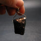 Unpolished Elite Shungite Silver Pendant from Russia - 1.8" - 9.74 Grams