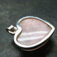 Pink Petalite Silver Heart Pendant from Canada - 1.0" - 4.31 Grams