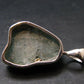 Blue Zircon Gem Crystal Silver Pendant From Cambodia - 1.1" - 5.80 Grams