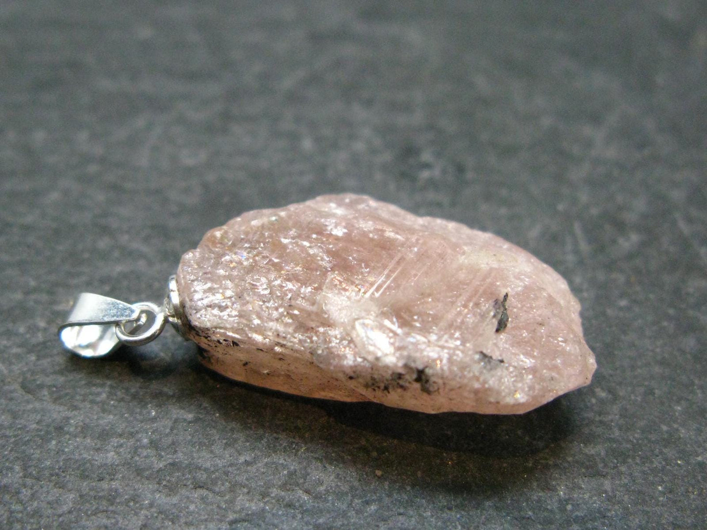 Magnesio MG Axinite Silver Pendant from Tanzania - 1.1" - 4.64 Grams