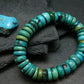 Turquoise Genuine Untreated Bracelet ~ 7 Inches ~ 12mm Rondelle Beads