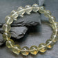 Yellow Fluorite Genuine Bracelet ~ 7 Inches ~ 10mm Round Beads