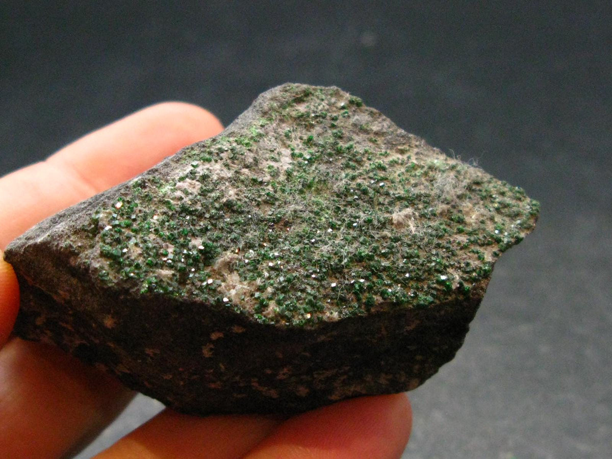 Uvarovite (Green Chromium Garnet) Cluster From Russia - 2.4"