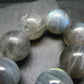 Labradorite Genuine Bracelet ~ 7 Inches ~ 20mm Round Beads