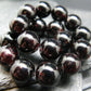 Gem Garnet Almandine Genuine Bracelet ~ 7 Inches ~ 11mm Round Beads