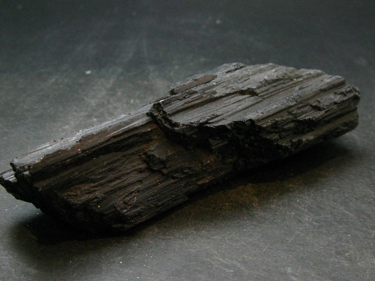 Fine Black Tourmaline Schorl Crystal From Brazil -4.6"