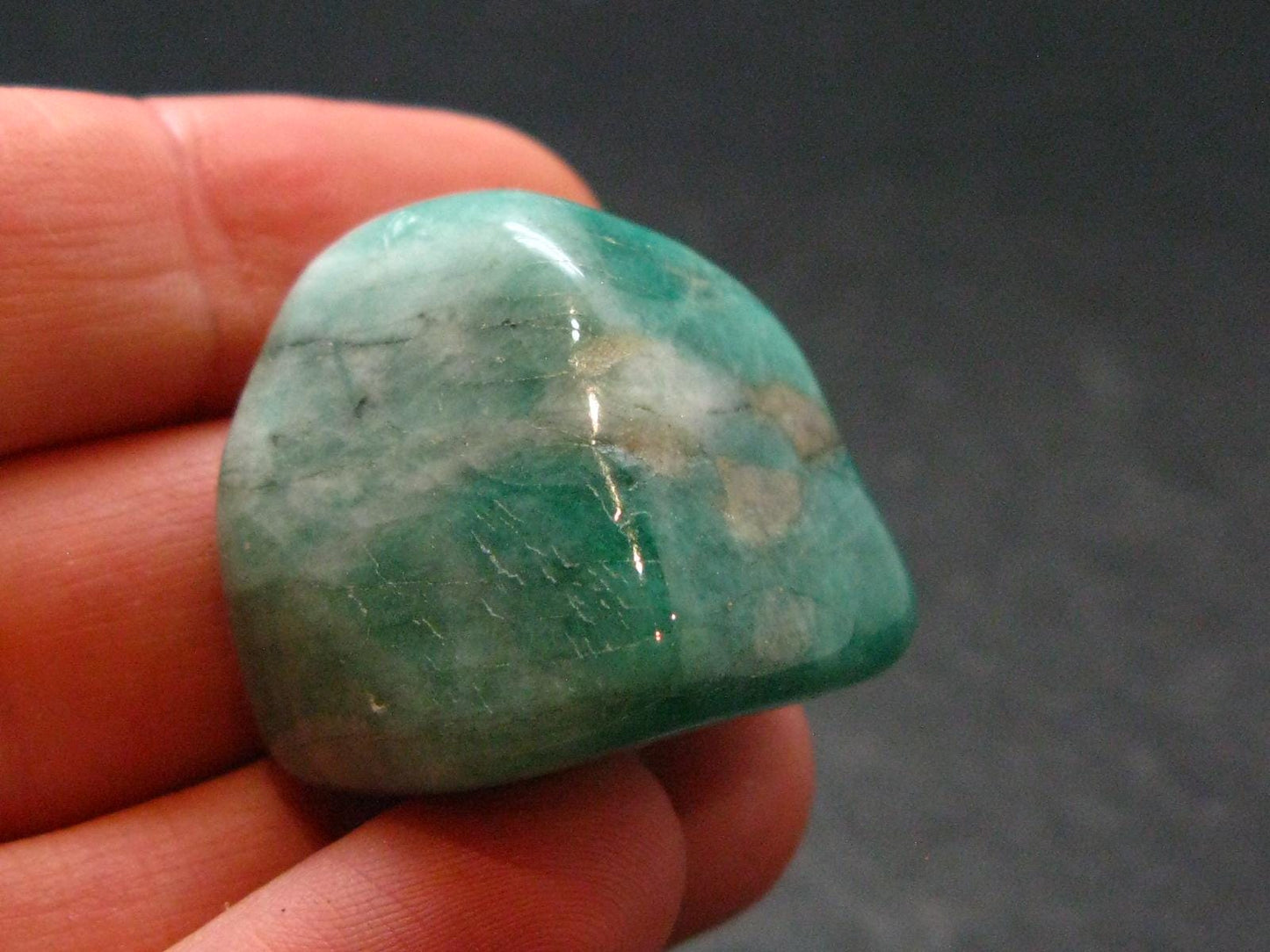 Natural Emerald Tumbled Stone from Brazil - 1.1" - 15.70 Grams