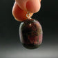Nice Red Eudyalite Eudialite Silver Pendant From Russia - 1.2"