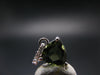 Moldavite Tektite Silver Pendant from Czech Republic - 0.7" - 1.0 Grams