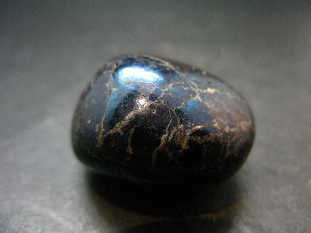 Covelite Covellite Tumbled Stone From Peru - 1.3" - 41.76 Grams