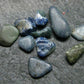 Nice Lot of 10 Benitoite Tumbled Crystals From California USA - 7.72 Carats