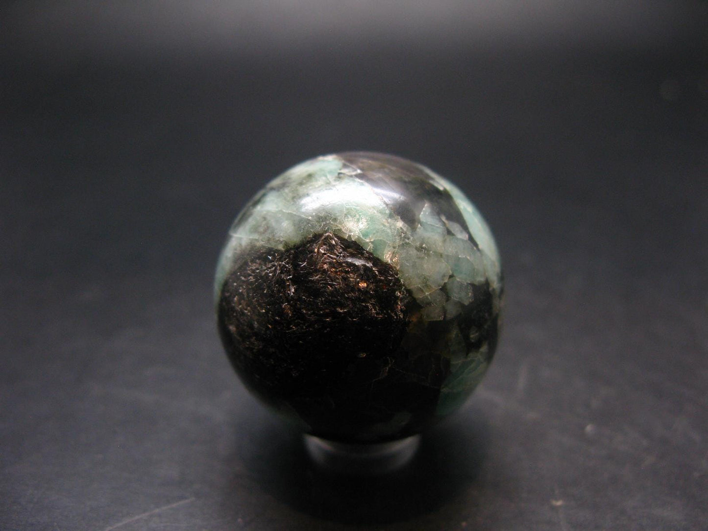 Emerald Sphere Ball From Tanzania - 1.1"