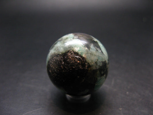 Emerald Sphere Ball From Tanzania - 1.1"