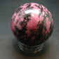 Pink Rhodonite Rodonite Sphere Ball From Canada - 1.9" - 196.54 Grams