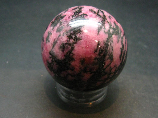 Pink Rhodonite Rodonite Sphere Ball From Canada - 1.9" - 196.54 Grams