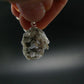 Gray Herderite Silver Pendant from Africa - 0.8" - 2.46 Grams