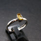 Fire Red Zincite Zinkite 925 Silver Ring from Poland - Size 7 - 1.62 Grams