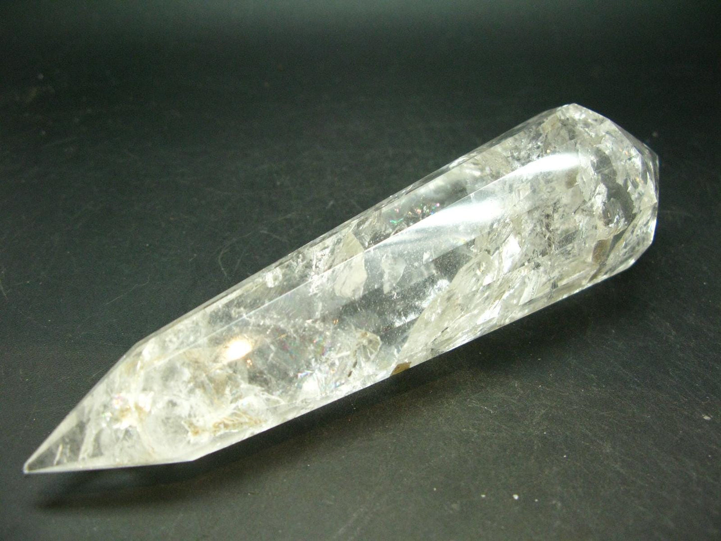 Perfect 12 Sided Quartz Vogel Crystal Healing Wand - 6.0" - 249.92 Grams