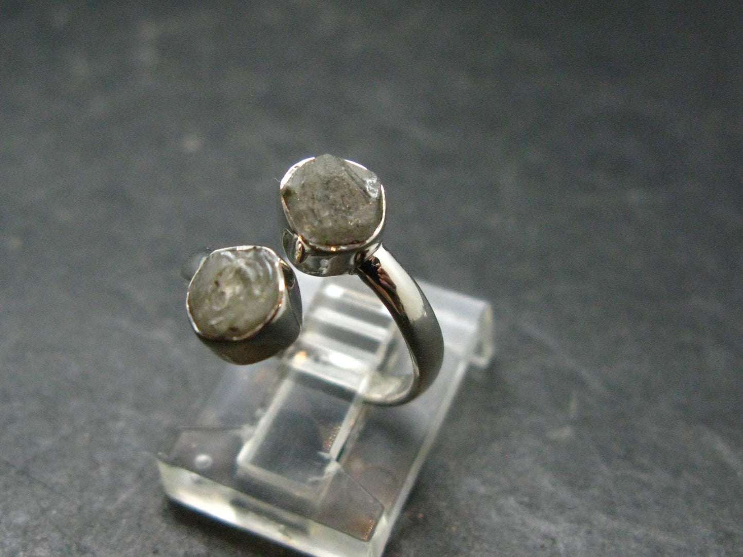 Phenakite Phenacite Crystal Silver Ring From Brazil - Size 5 - 2.09 Grams