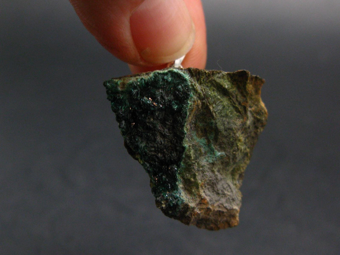 Nice Atacamite Pendant from Chile - 1.2" - 9.48 Grams