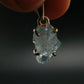 Fantastic Gemmy Aquamarine Crystal Silver Pendant From Brazil - 0.9" - 1.55 Grams