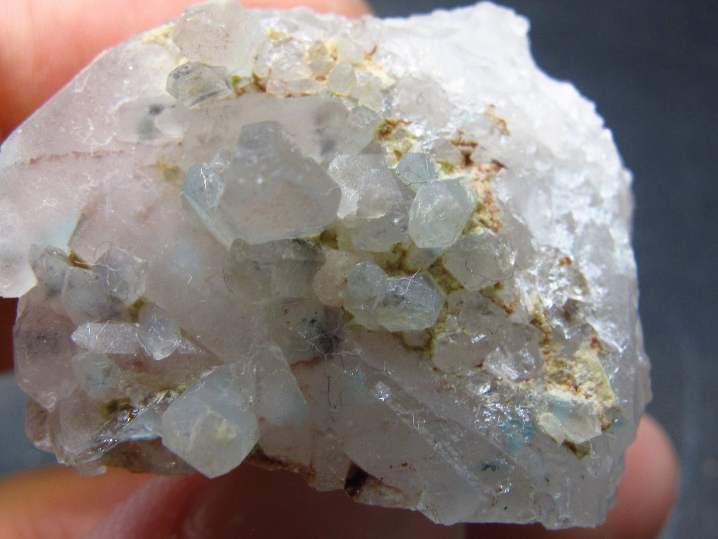 Rare Ajoite in Quartz Cluster from South Africa - 1.4" - 21.9 Grams