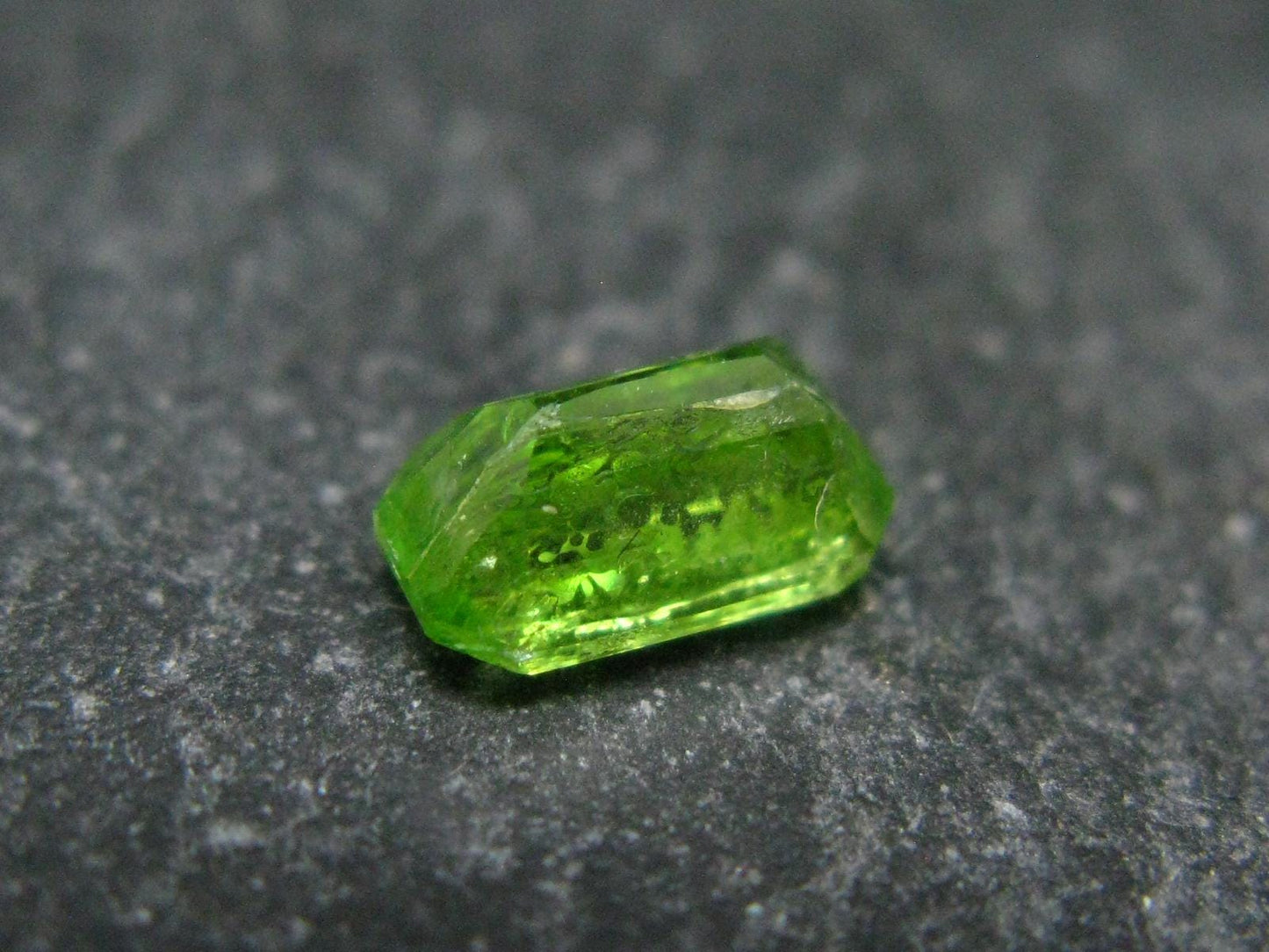 Rare Tashmarine Diopside Gem Cut Facetted Stone from Tanzania - 1.25 Carats