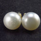 The Most Classic Earring Styles!! Natural 8mm Round Freshwater Cultured Pearls 925 Silver Stud Earrings - 0.7"