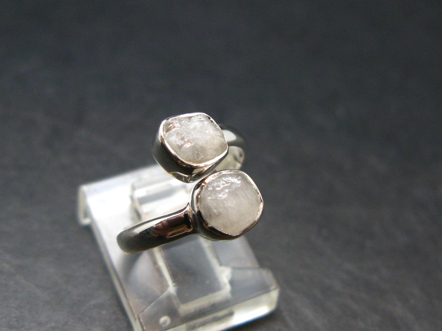 Natrolite Silver Ring From Russia - 1.91 Grams - Size 5