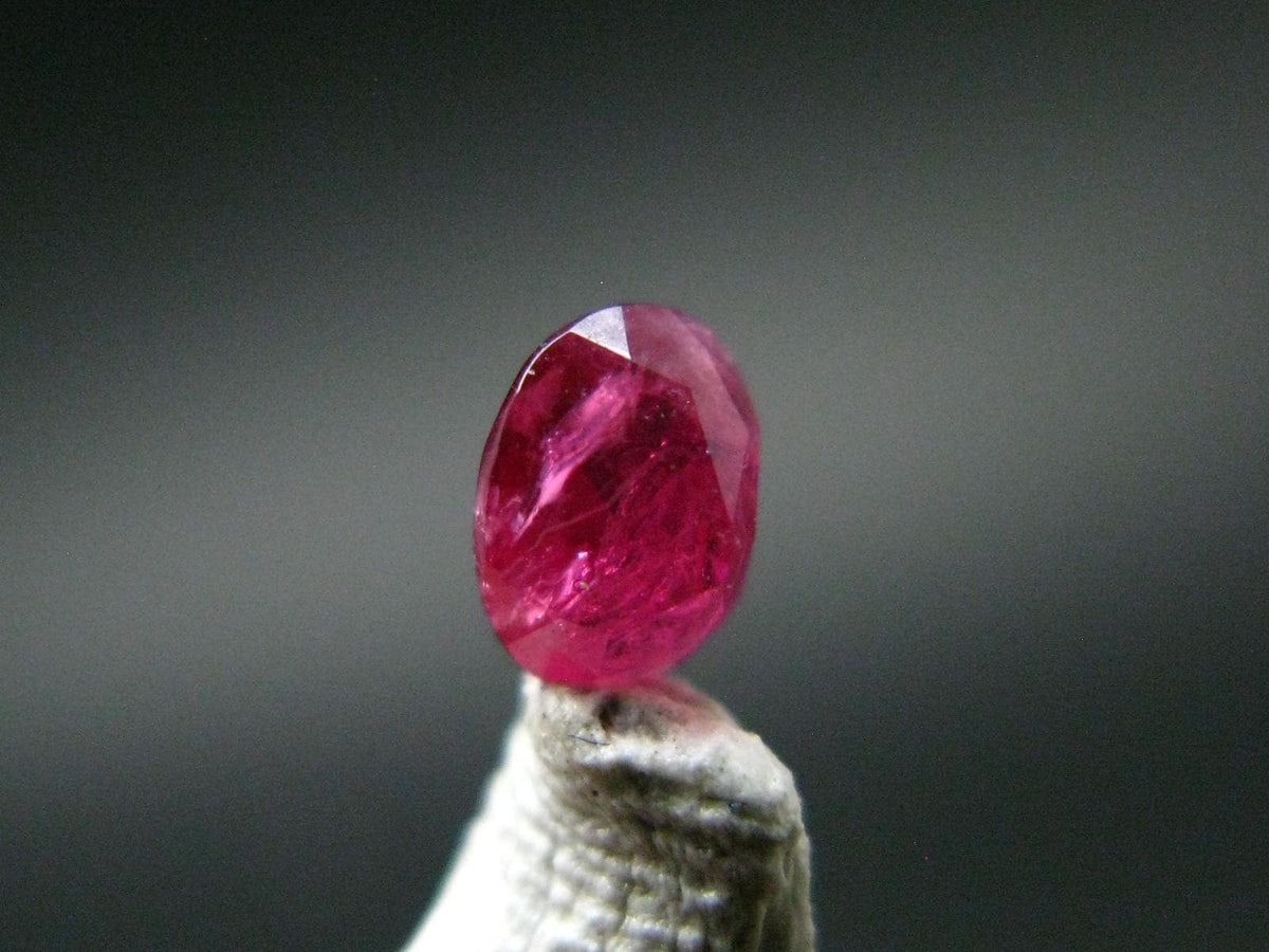 Beautiful Rare Gem Bixbite Red Beryl Emerald Cut Stone From Utah USA - 0.20 Carats - 4.0x3.2mm