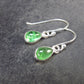 Tsavorite Gem Green Garnet Sterling Silver Earrings from Tanzania - 1.70 Grams