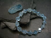 Blue Topaz Genuine Bracelet ~ 7 Inches ~ 8mm Facetted Beads