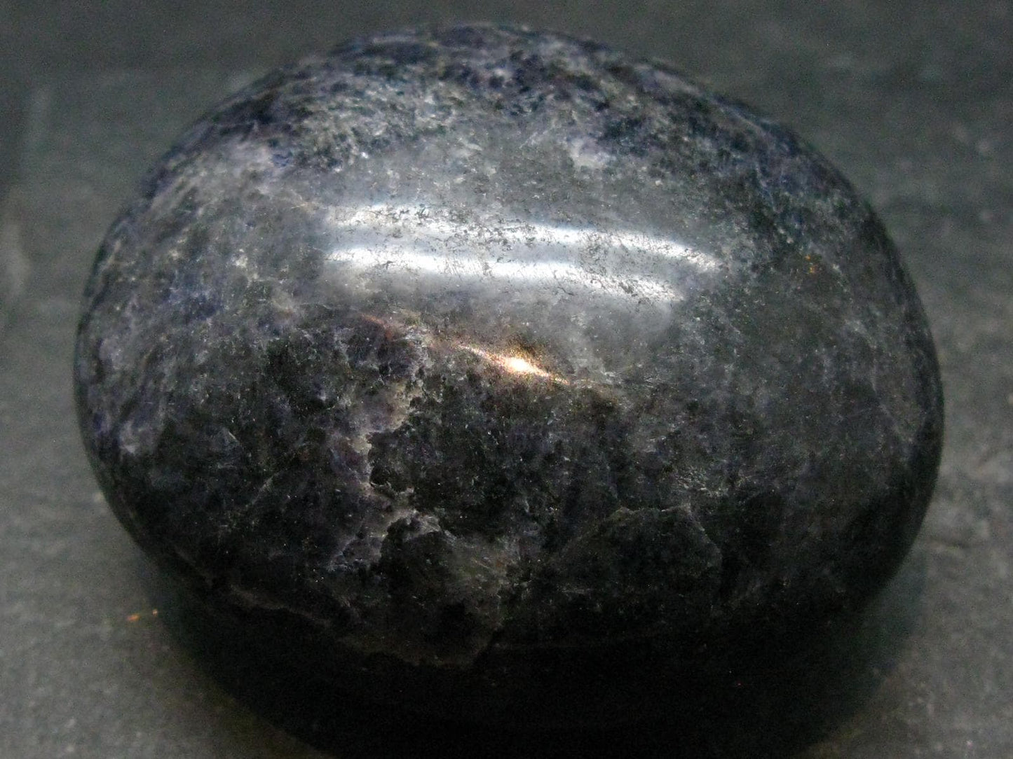 Rare Iolite Cordierite Tumbled Stone from Tanzania - 113.88 Grams - 2.2"