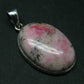 Rare Pink Tugtupite Sterling Silver Pendant From Greenland - 1.5" - 6.39 Grams