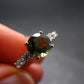 Moldavite Sterling Silver Ring From Czech Republic - Size 6.25 - 1.97 Grams