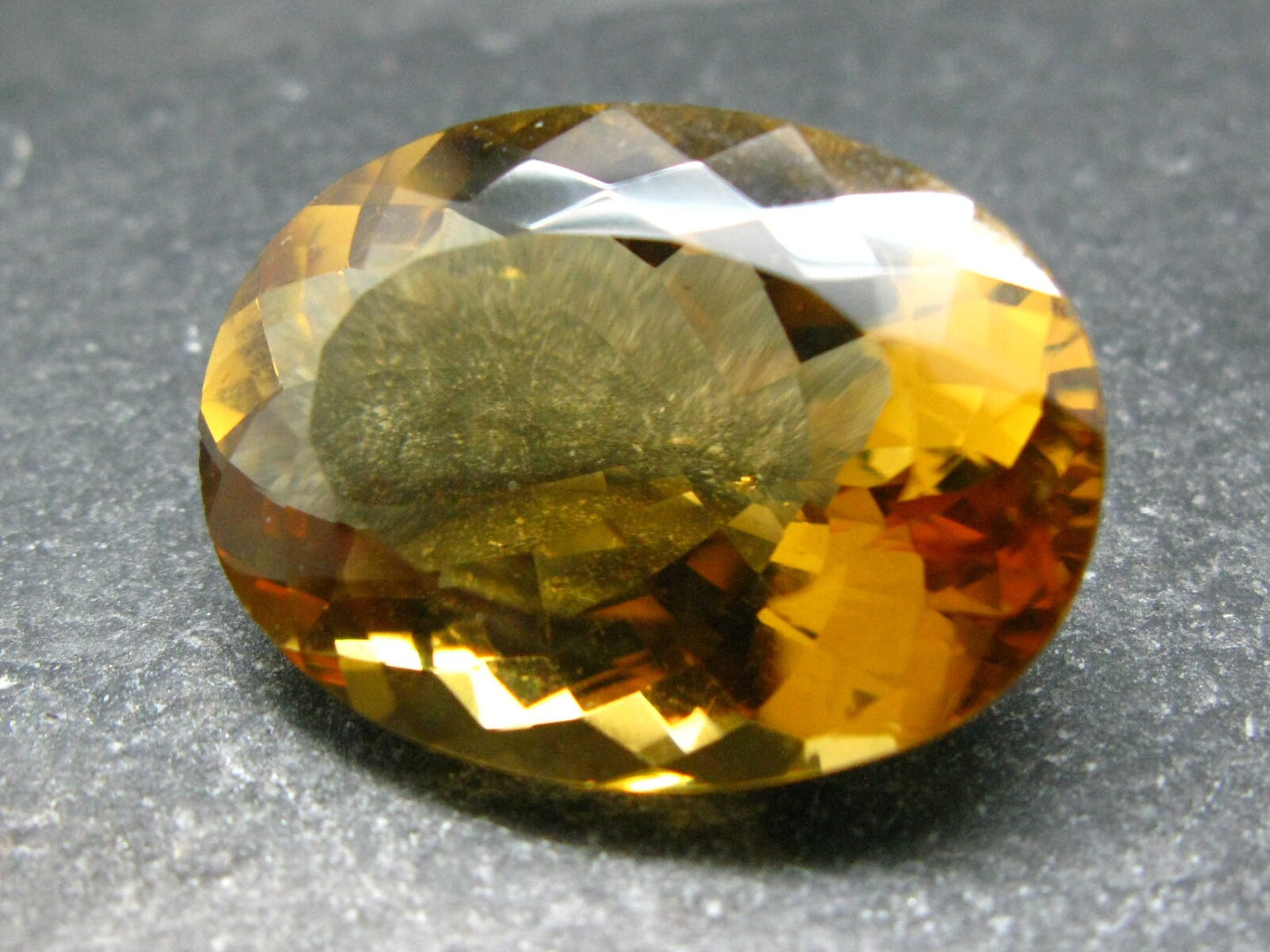 Stone of Success!! Genuine Intense Yellow Citrine Cut Stone From Brazil - 1.2" - 48.35 Carats