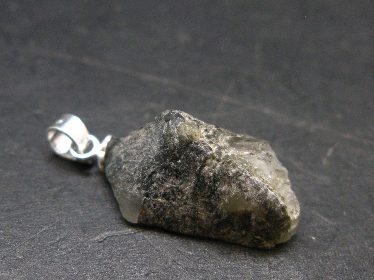 Phenakite Phenacite Crystal Silver Pendant from Russia - 1.0" - 2.27 Grams