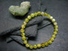 Australian Golden Prehnite Genuine Bracelet ~ 7 Inches ~ 6mm Round Beads