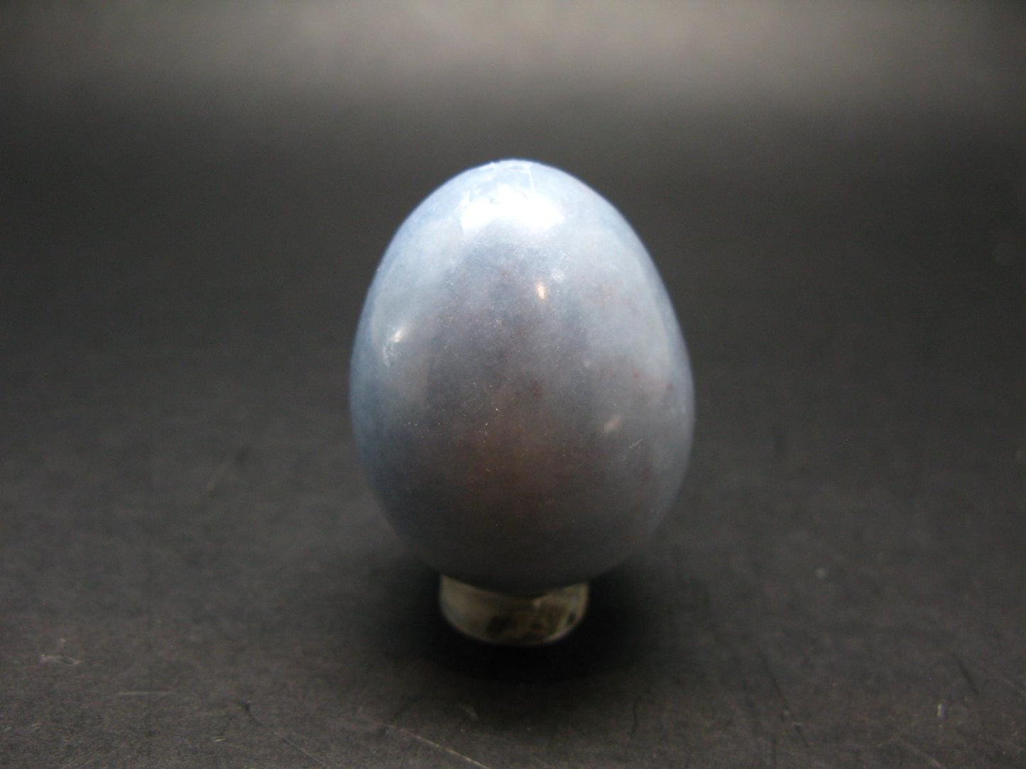 Fine Angelite Angellite Egg From Peru - 1.6"