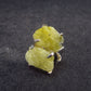 Rare Yellow Brucite Crystal Silver Earrings From Pakistan - 1.14 Grams