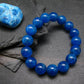 AAA Grade Neon Blue Apatite Genuine Bracelet ~ 7 Inches ~ 12mm Round Beads