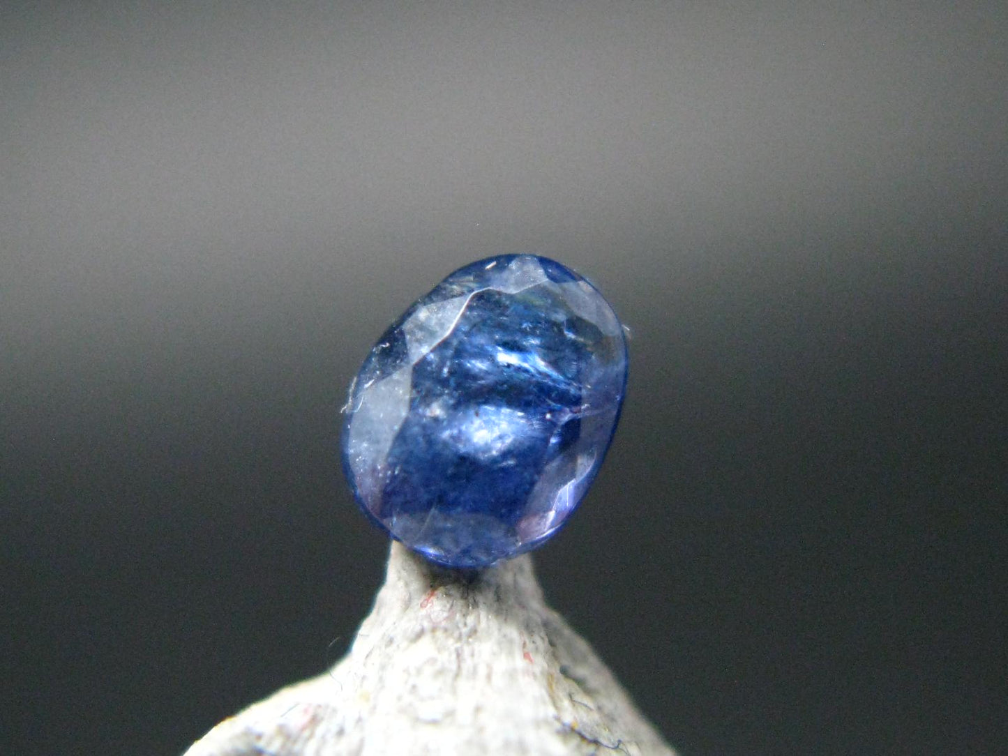 Gem Benitoite Cut Stone From California - 0.34 Carats - 4.5x3.5mm