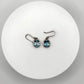 Swiss Blue Topaz Dangle Earrings in Sterling Silver - Weight 4.97 Grams